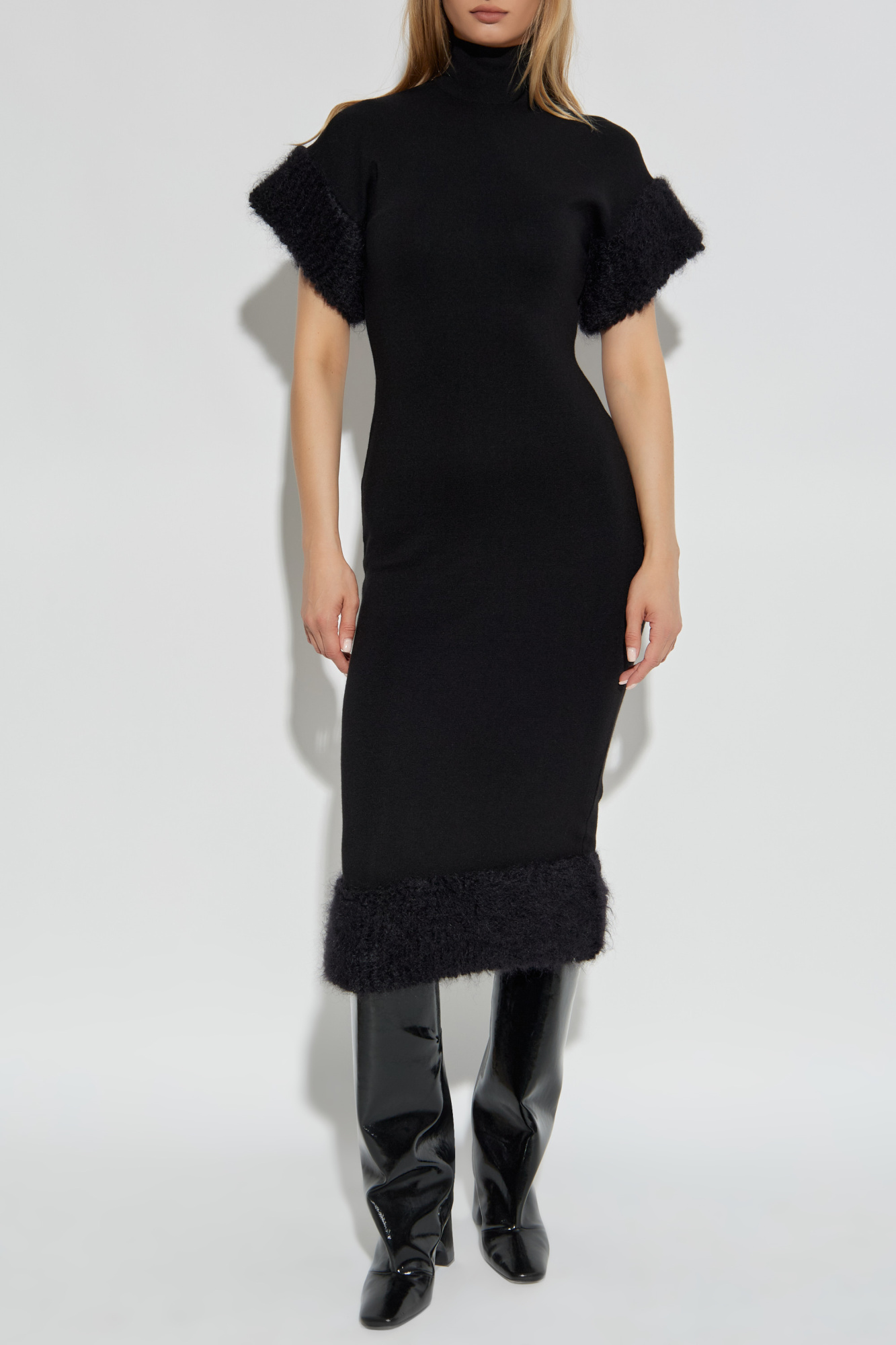 ワンピース Moschino FW25 'SmileyR' wool dress (A04865502 1506) Moschino 'Smiley®' Wool Dress – BALTINI